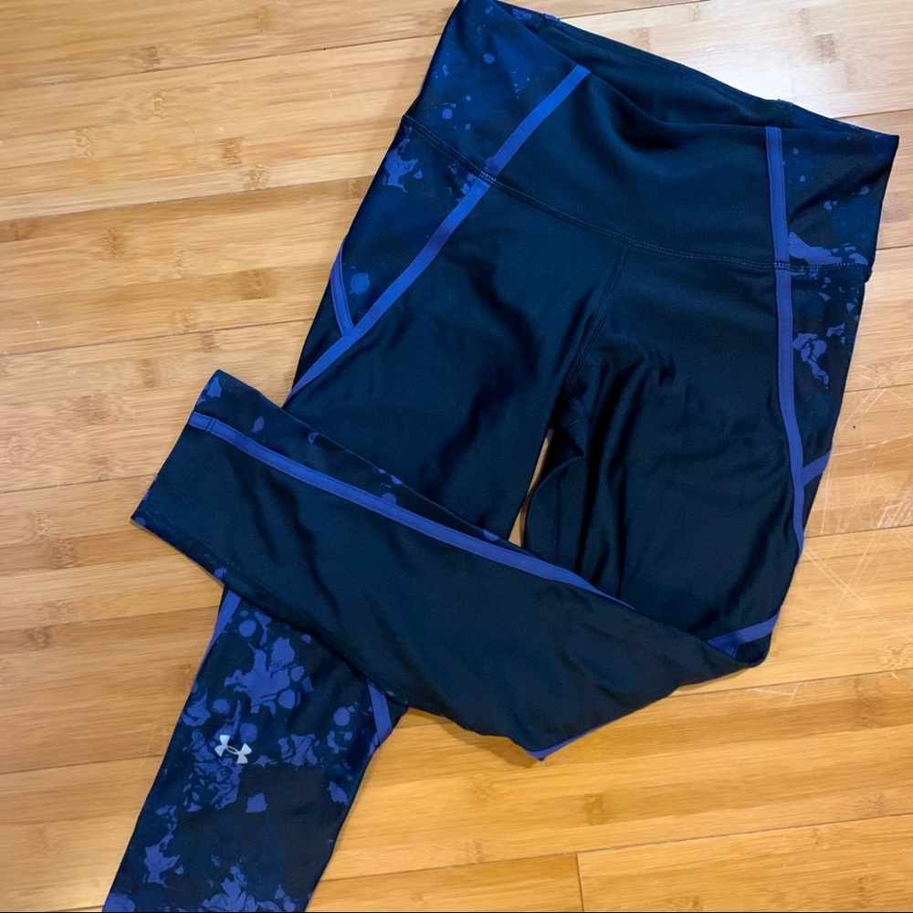 Under Armor Blue Floral Leggings
